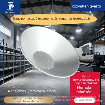 LED porálló lámpa ház bordázott hőelvezetőkkel, spun-alumínium ház, háromszoros védelem, porálló felépítés, műhelyeknek, raktáraknak és bevásárlóközpontoknak
