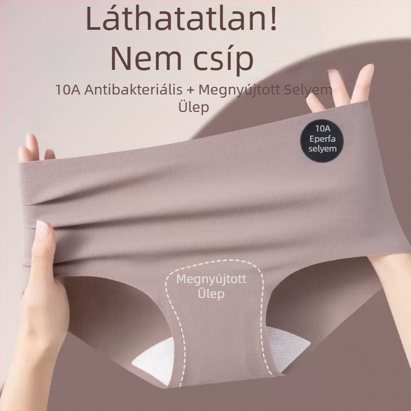Antibakteriális nyári Ice Silk női alsónemű, jóga, nyomásmentes viselet, Mulberry selyem a szemérem tájékán