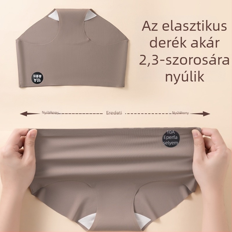 Antibakteriális nyári Ice Silk női alsónemű, jóga, nyomásmentes viselet, Mulberry selyem a szemérem tájékán