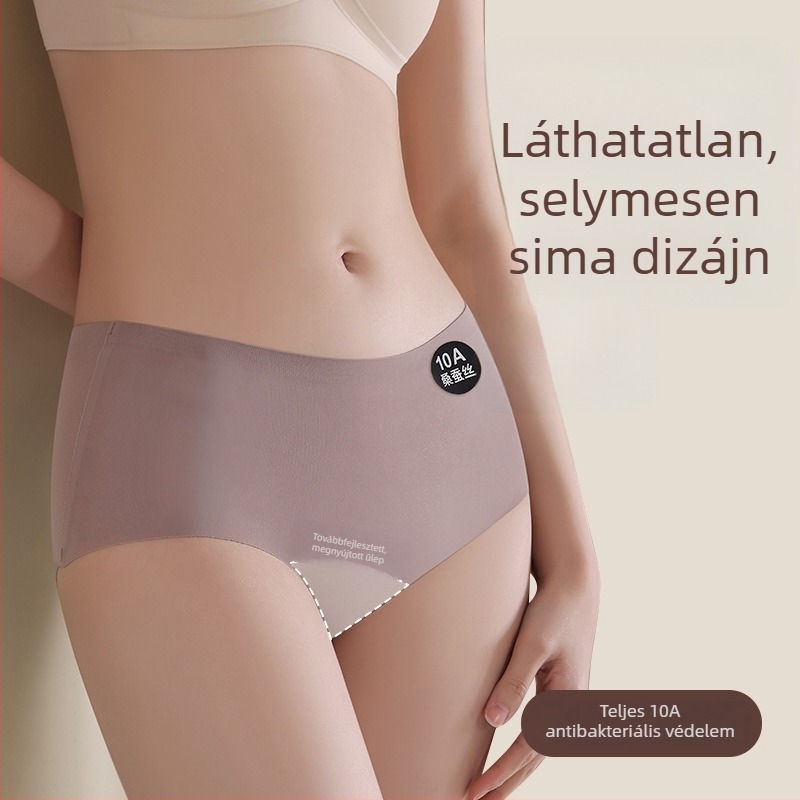Antibakteriális nyári Ice Silk női alsónemű, jóga, nyomásmentes viselet, Mulberry selyem a szemérem tájékán