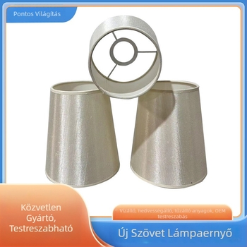 Juta vászon asztali lámpabúra, kör alakú hálószobai lámpa burkolat, anti-glare lámpa kiegészítők testreszabással
