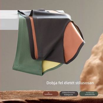 Nyári új női fehérnemű AB kétoldalas nylon, középmagas derék, fenékemelő, antibakteriális, 5A, színes blokk mintával