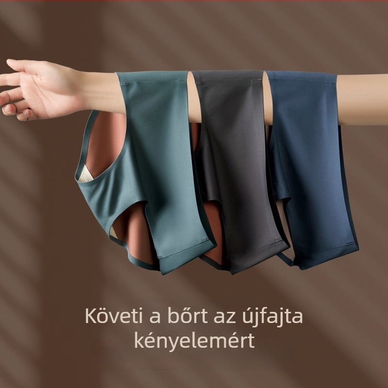 Nyári új női fehérnemű AB kétoldalas nylon, középmagas derék, fenékemelő, antibakteriális, 5A, színes blokk mintával
