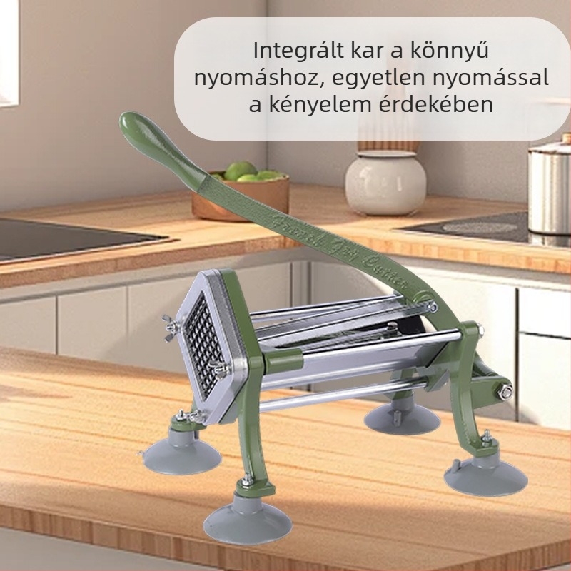 Többfunkciós kereskedelmi zöldségvágó gép – burgonyát hasábokra és más zöldségeket szeletel