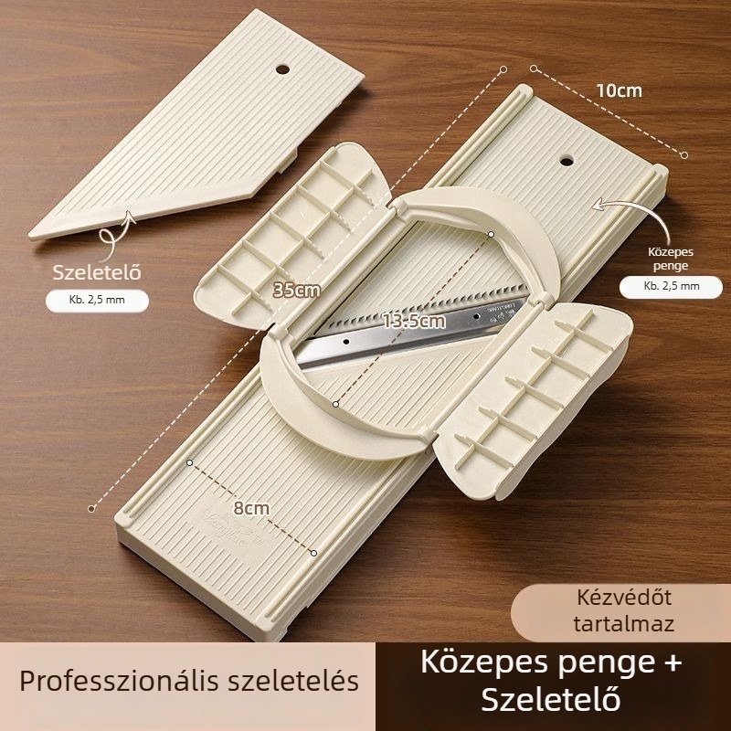 XINGHE Multifunkciós Burgonyavágó: julienne, reszelő, szeletelő, szilikon lemezzel