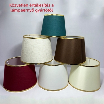 Minimalista E27 lámpabúra, kézzel készített pliszírozott szövetből, asztali és állólámpához