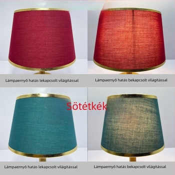Minimalista E27 lámpabúra, kézzel készített pliszírozott szövetből, asztali és állólámpához