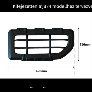 Fekete vasból készült hátsó lámpa védőfedél Suzuki Jimny JB74 (2018+)