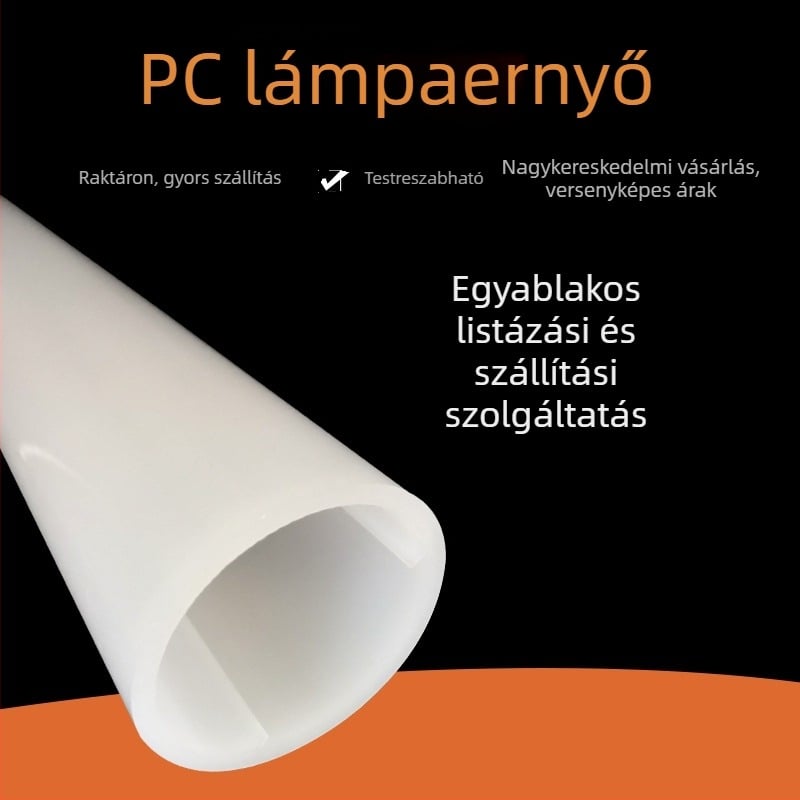 LED háromvédett lámpabúra lineáris világításhoz, extrudált PC műanyag, nagy panel