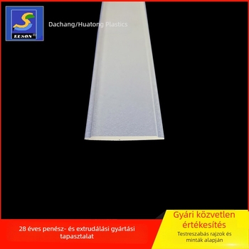 Egyedi extrudált PMMA matt LED plat lineáris lámpaernyő, akril transzluens