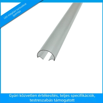 Átlátszó ovális PC lámpa burkolat csíkos mintával fluoreszcens/LED csövekhez