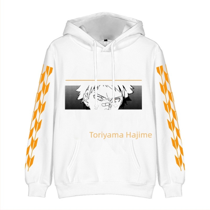 Női laza szabású kapucnis pulóver 3D-s nyomtatással, Bungo Stray Dogs mintával, hosszú ujjú, poliészter