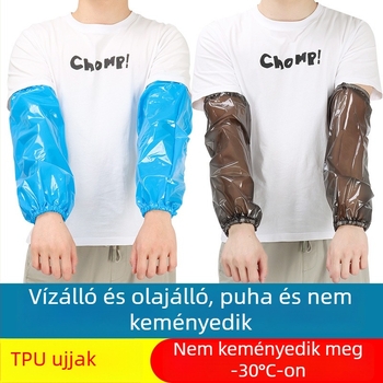 TPU vízálló karpánt felnőtteknek – uniszex, konyhai és élelmiszer-feldolgozási védelem, olajálló, hűtőtároláshoz