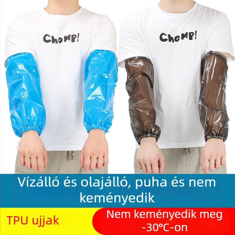 TPU vízálló karpánt felnőtteknek – uniszex, konyhai és élelmiszer-feldolgozási védelem, olajálló, hűtőtároláshoz