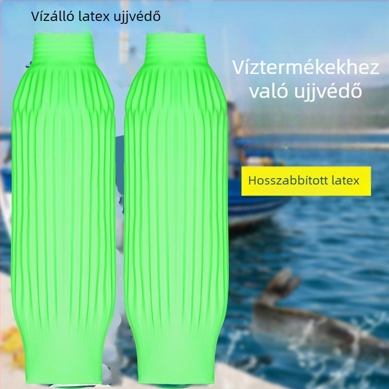 Vízálló latex karvédők konyhai és vízi termékekhez – olajálló, kopásálló, szennyeződésálló, sav- és lúgálló, meghosszabbított hosszúságú