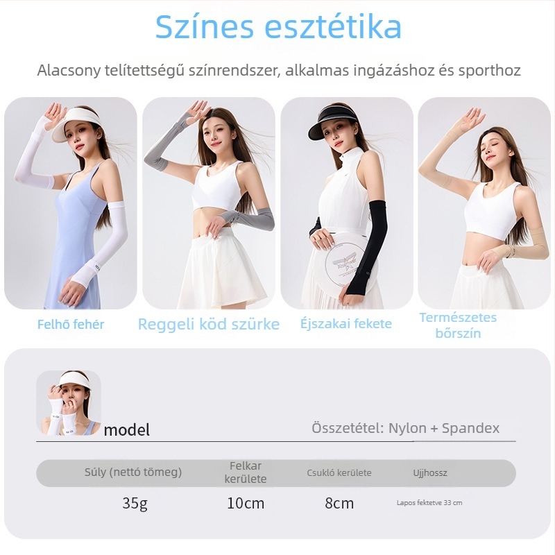 IDN Új, hosszított Ice Silk UPF50 UV védelem kerékpározáshoz, nyárra