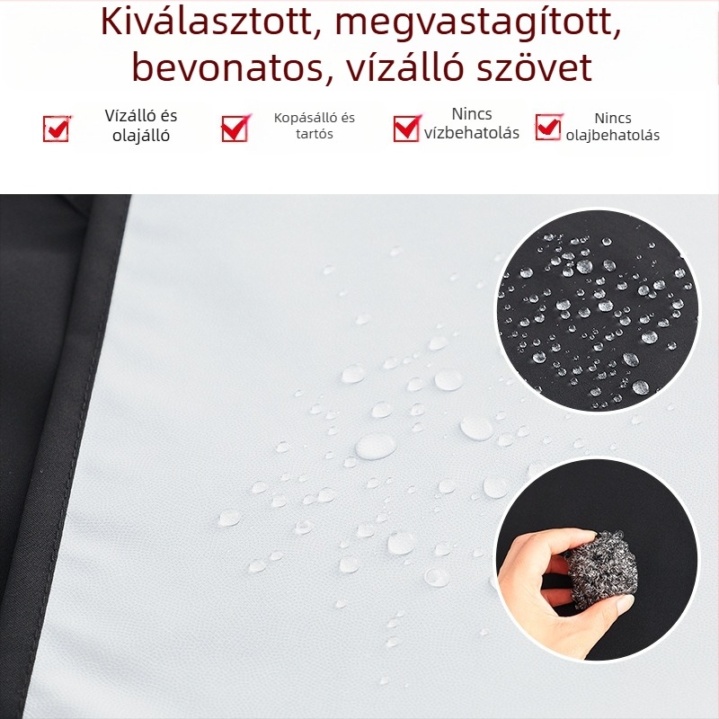 Egyszínű, vízálló és olajálló kötény otthoni konyhák és catering számára, uniszex, testreszabott logónyomtatással