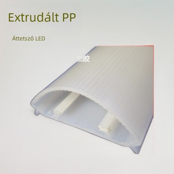 PP átlátszó LED hűtőszekrény ház, extrudált forma, teljes műanyag burkolat