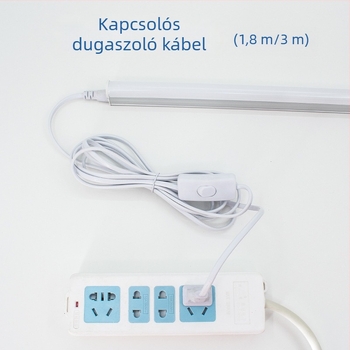 Színes LED T5-T8 lámpa kiegészítők kapcsolóval és kábelrel, 1.8 m / 3 m / 5 m