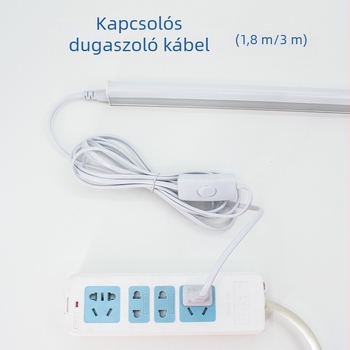 Színes LED T5-T8 lámpa kiegészítők kapcsolóval és kábelrel, 1.8 m / 3 m / 5 m