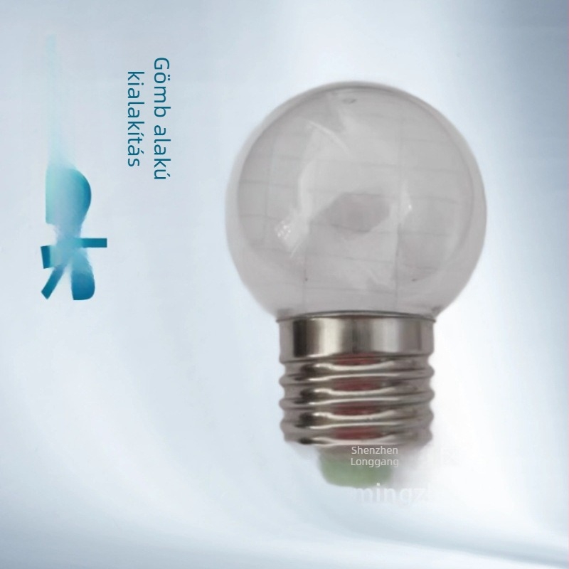 HY-1025 G45 LED lámpabúra, gömb alakú, PC anyagú, szalmasapkás dizájn LED hirdetési fényekhez