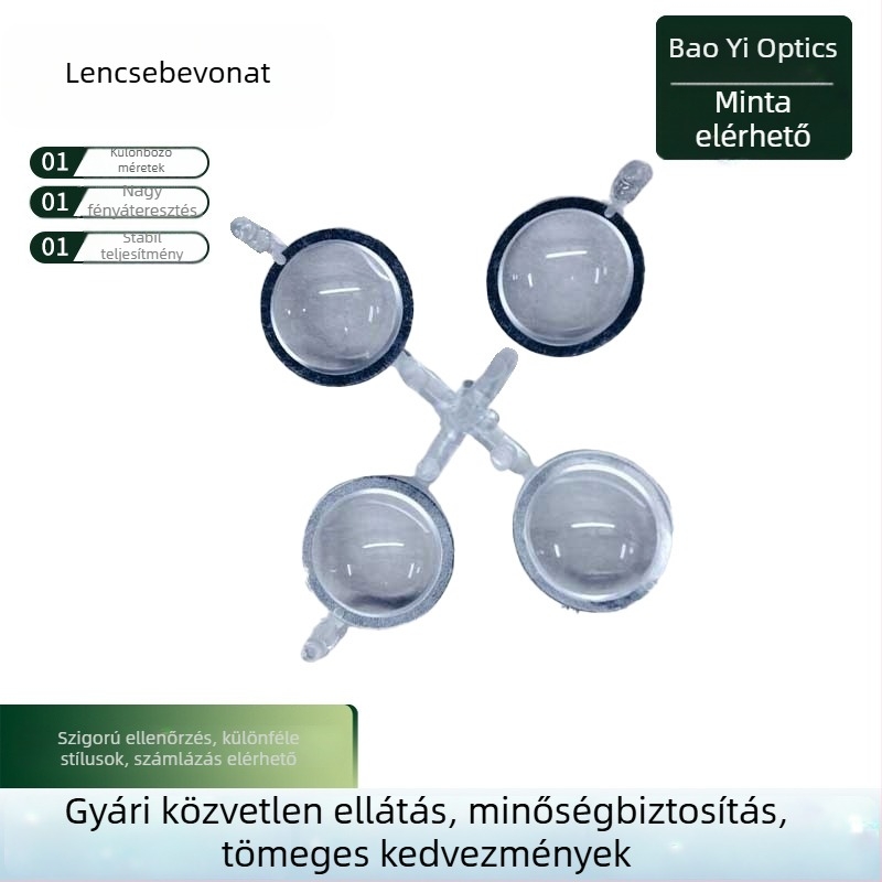 LED optikai lencse kültéri falikarhoz, bevonatos akril lencse az útvilágításhoz