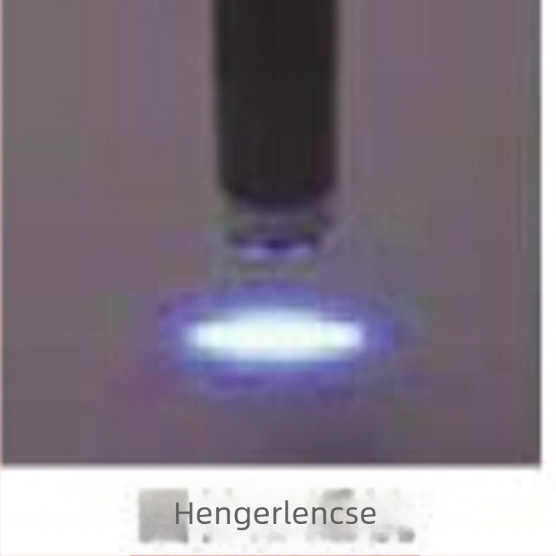 UV LED pontfényforrás lencse, fókuszáló kvarcüveg lencse, téglalap alakú folttal