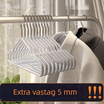 Extra vastag, csúszásmentes ruhafogas felnőtteknek, ruhaszárító tartó, rozsdamentes acél kampókkal