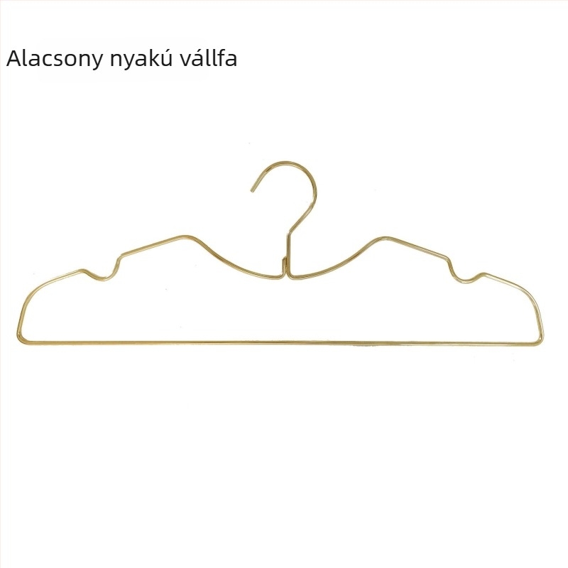 Rövid nyakú ruhafogasok, luxus, helytakarékos, megerősített, csúszásmentes, otthoni szárításhoz