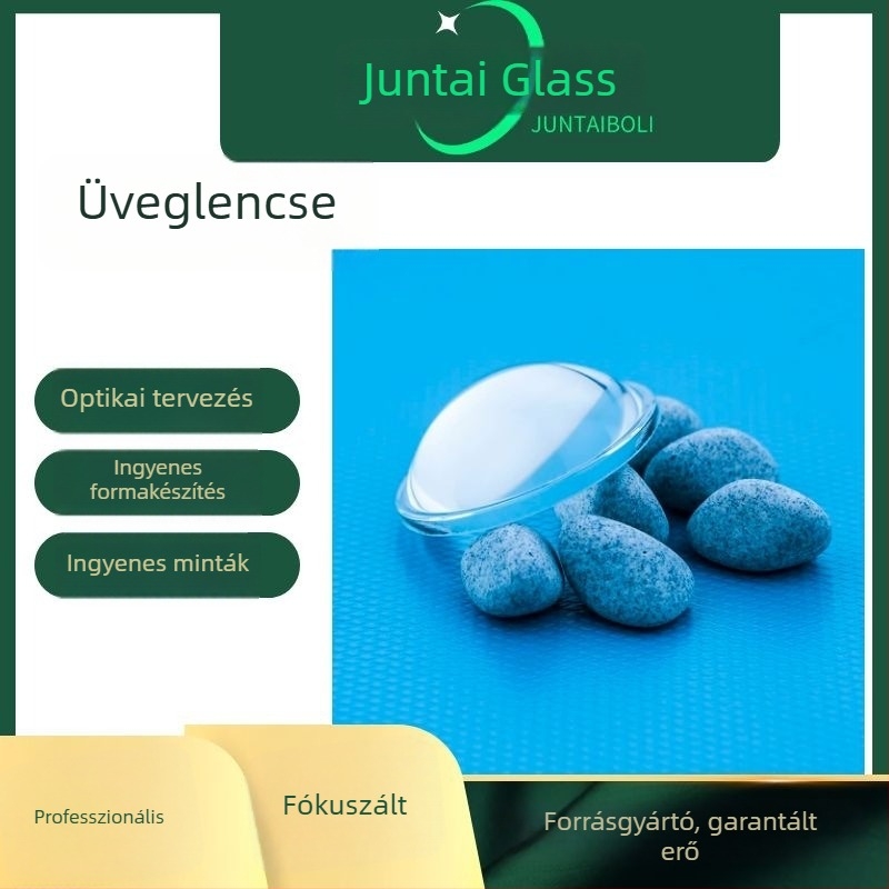 Nagy teljesítményű konvex üveglencse LED utcai világításhoz, ködlámpákhoz és autófényszórókhoz