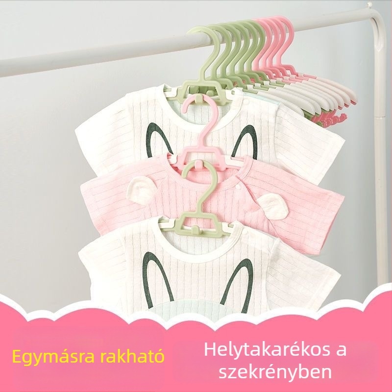 Gyerekeknek szánt csúszásmentes ruhafogas, nyom nélkül, többfunkciós otthoni ruhatartó