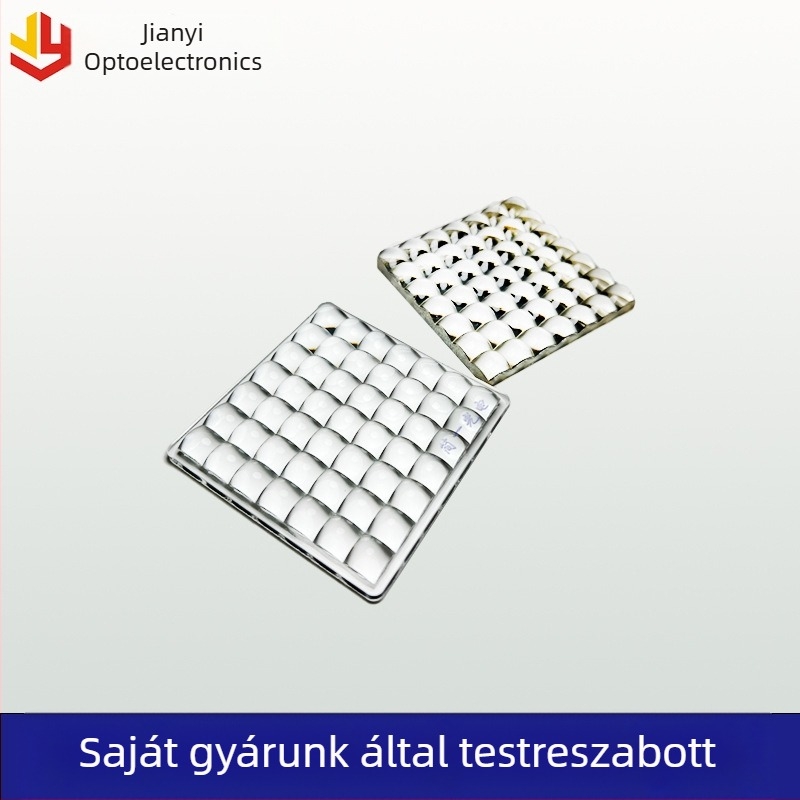 Képalkotó összetett szem lencséje, fotóelektronikus mikroarray lencse, LED-lencse színpadi világításhoz — átvitel tükrös készlet és nagy, egységes lencse