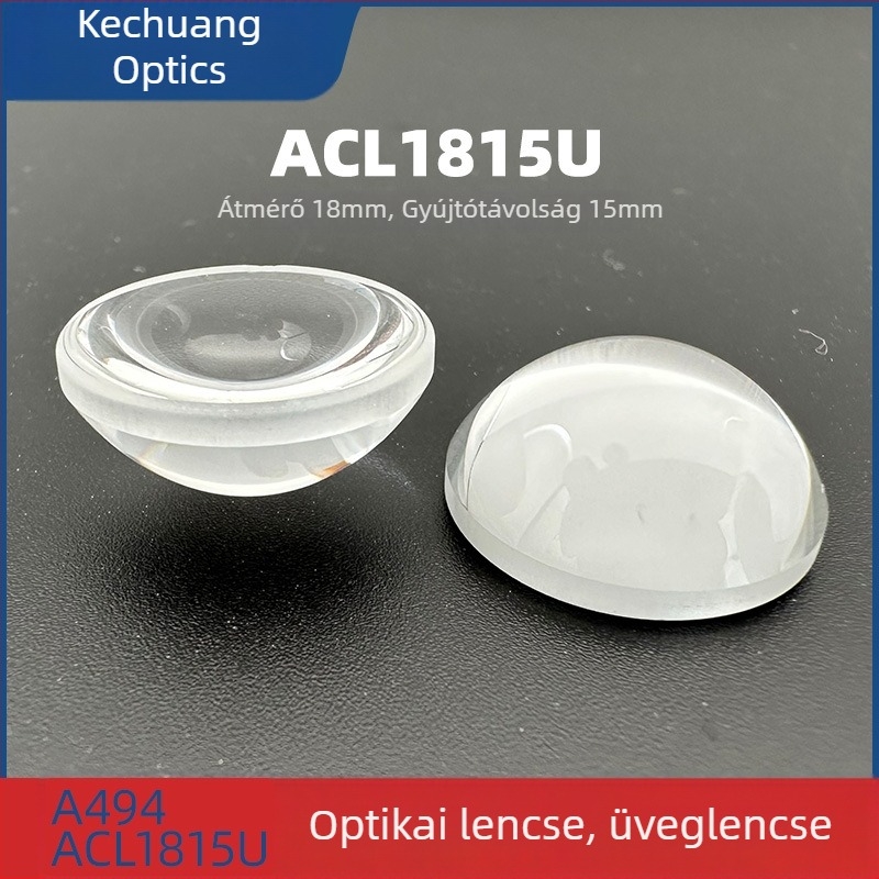 ACL1815U Aszférikus kondenzáló lencse Ø18mm F15mm NA 0,57 bevonat nélküli üveg optikai kiegészítő
