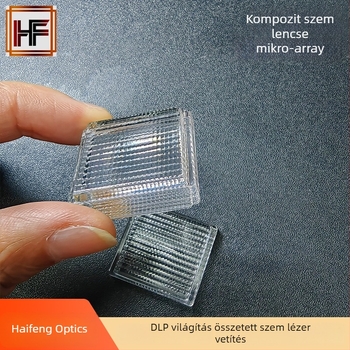 Személyre szabott lézerágyú lencse, magas boroszilikát K9 tömbös lencse, összetett szem, 3D-nyomtatott egyenletes fényvetítéshez