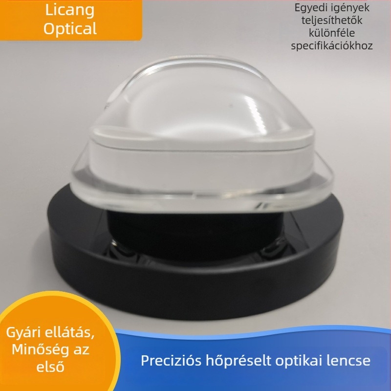 LED lencse, koncentráló lencse, magas boroszilikát üvegből, hőpréselt kivitelben