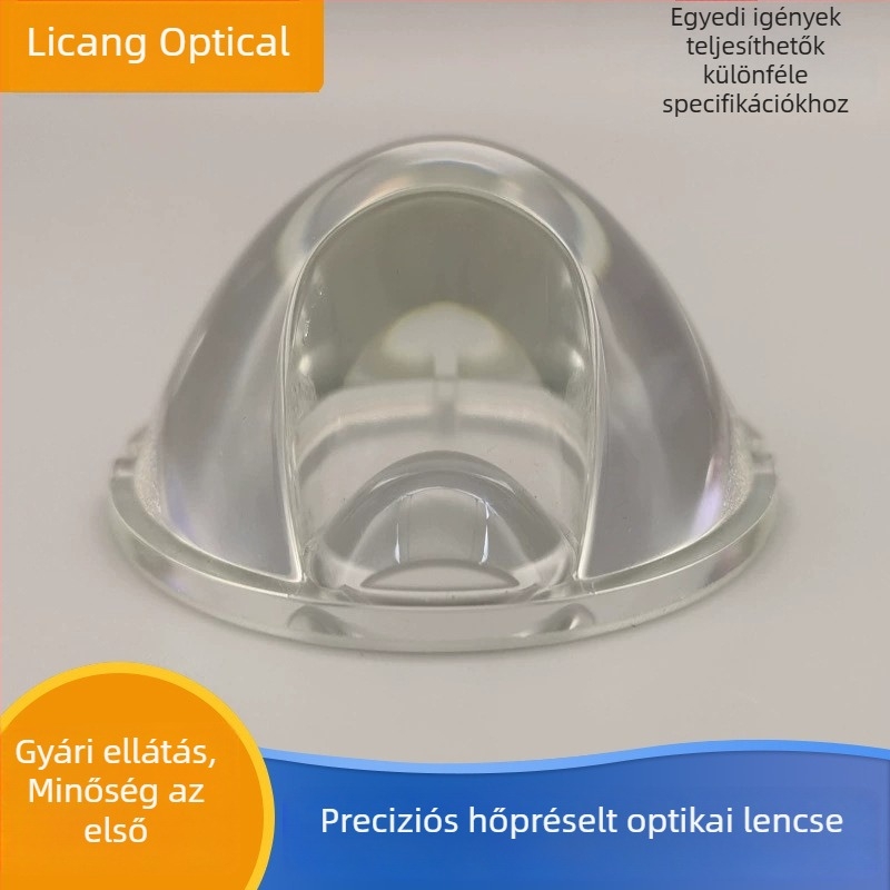 LED lencse, koncentráló lencse, magas boroszilikát üvegből, hőpréselt kivitelben