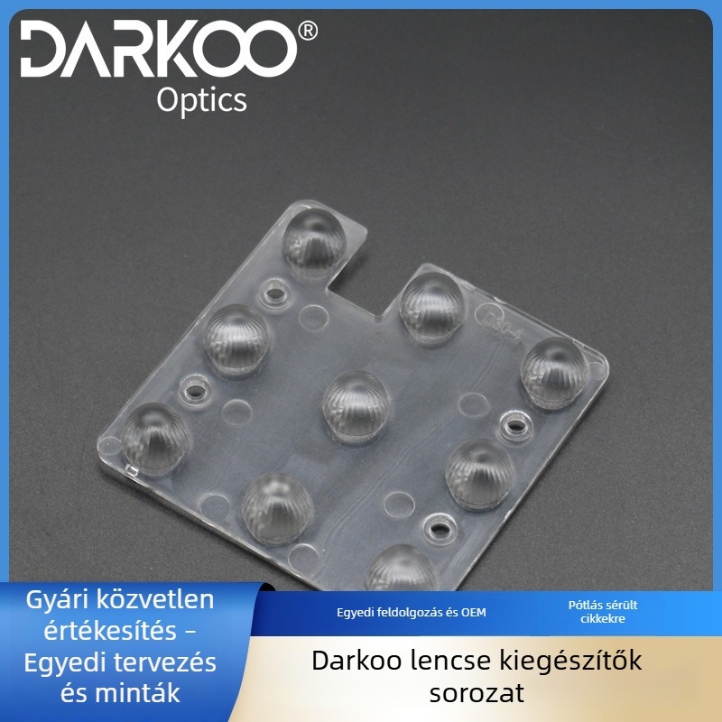 Mini kilenccellás lencsés tájvilágítási készlet, PMMA magas átlátszóságú optika, 30° fényirány