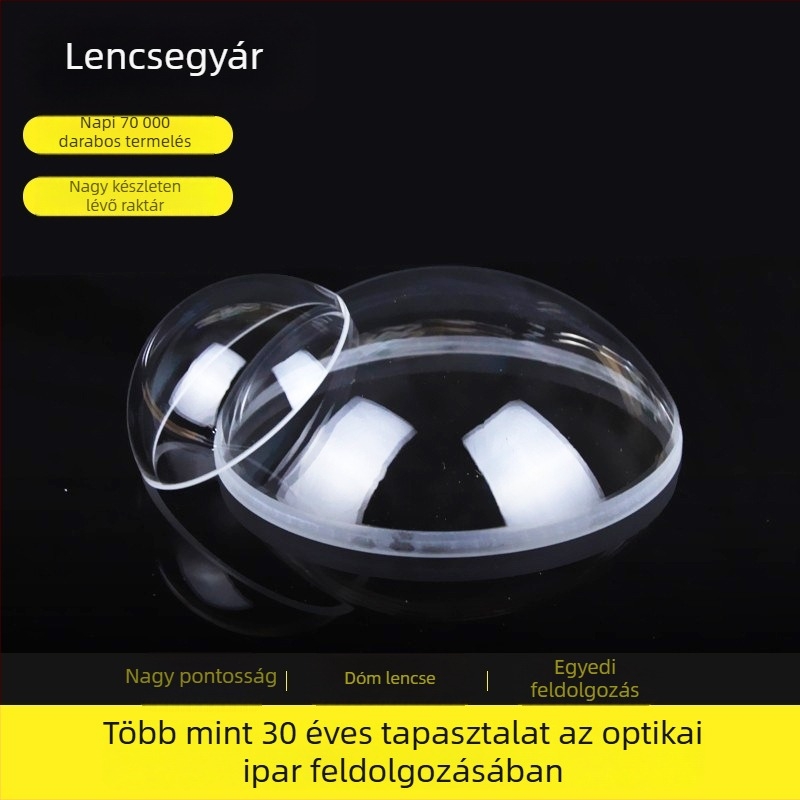 Gömb alakú optikai üveg lencse, K9 kvarc prizma, konvex lézerlencse, több méretben elérhető.
