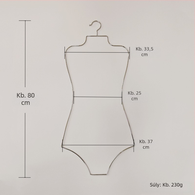 Arany bikini akasztó fürdőruha kiállításhoz