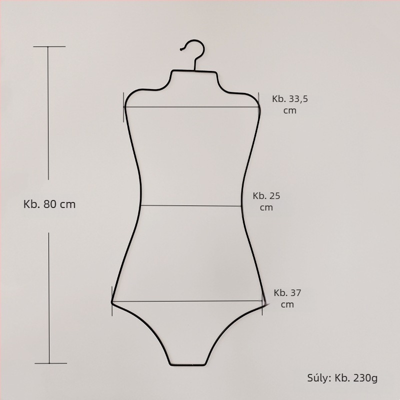Arany bikini akasztó fürdőruha kiállításhoz