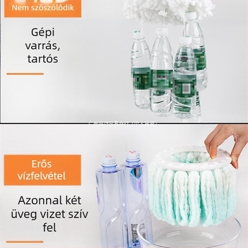 Általános vastag felmosófej, kör alakú forgó fej, nem 100% pamutfonal, cserélhető felmosófej padlóhoz
