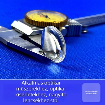 Kettős domború teleszkóplencse, optikai üveg K9 kvarc, átmérő 3–300 mm