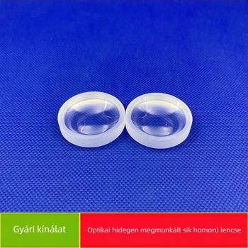 Optikai gömbölyű sík konkáv lencse, átmérő 8-200 mm, testreszabható görbületi sugár