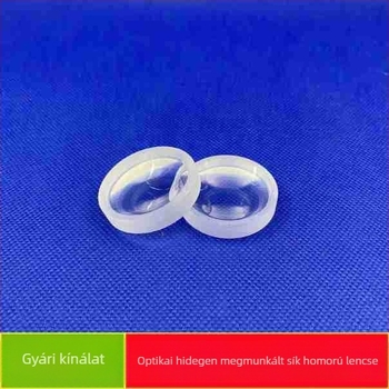 Optikai gömbölyű sík konkáv lencse, átmérő 8-200 mm, testreszabható görbületi sugár