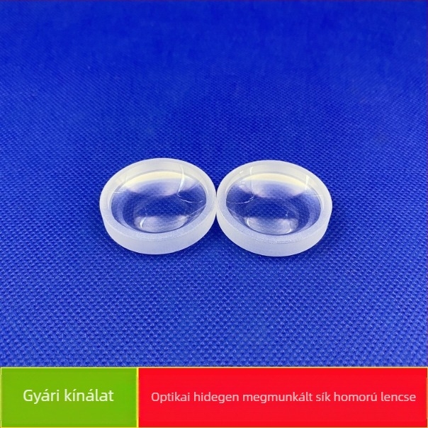 Optikai gömbölyű sík konkáv lencse, átmérő 8-200 mm, testreszabható görbületi sugár