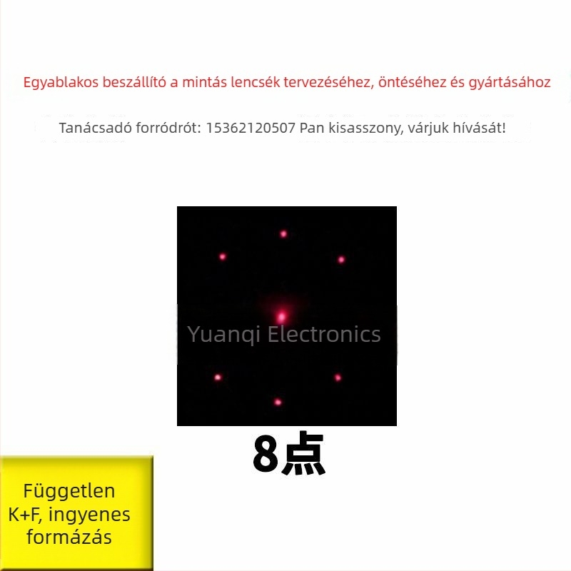 8- és 12-pontos rácsos mintázatú lencse hőmérsékletmérőhöz