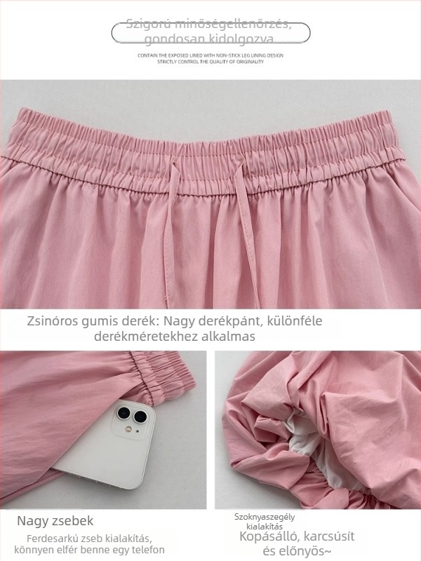 Női nyári Bud szoknya, vékony Ice Silk anyag, lantern stílus, magas derekú, midi hossz, A-vonal, felhő-tüll