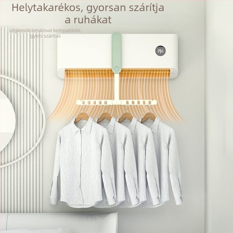 Összecsukható ruhacsipesz és akasztó – kreatív ruhakapocs, utazáshoz hordozható ruhaszárító
