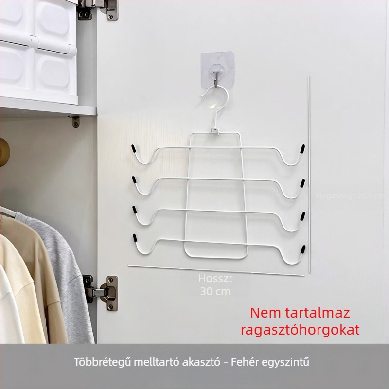 Többfunkciós melltartó és toppároló akasztó a gardróbhoz