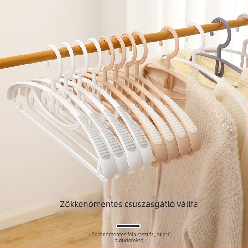 Otthoni ruhatartó, vállvédelem, csúszásmentes felület, szárításra és tárolásra a hálószobában